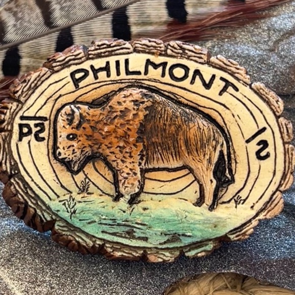 Vintage Boy Scouts Of America Neckerchief Slide from Philmont Scout Ranch - Picture 2 of 10